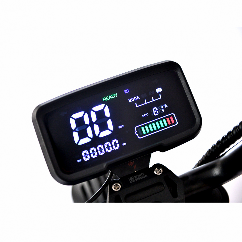 Электроскутер WHITE SIBERIA BLACK SEA (SILVER) 5000W